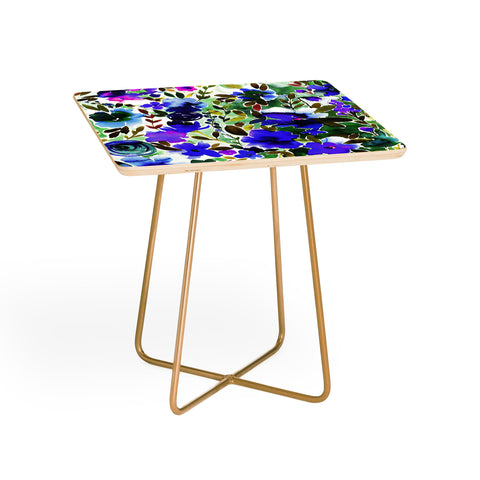 Amy Sia Evie Floral Olive Side Table