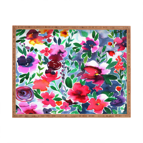 Amy Sia Evie Floral Rectangular Tray