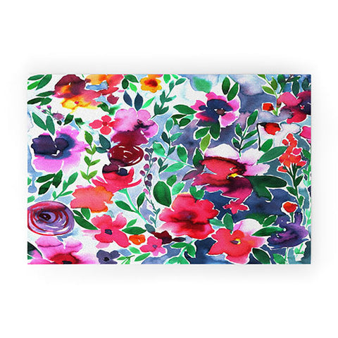 Amy Sia Evie Floral Welcome Mat