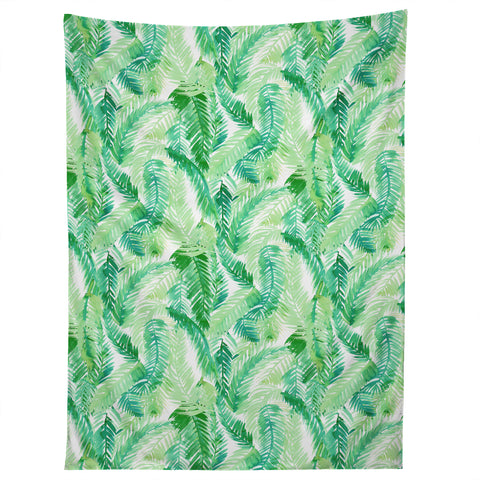 Amy Sia Fern Palm Green Tapestry