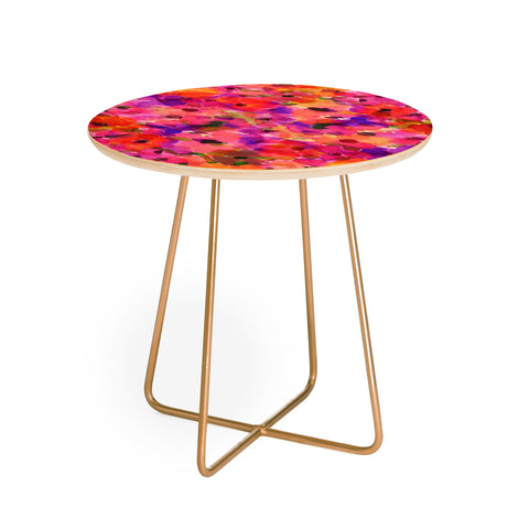 Amy Sia Fleur Rouge Round Side Table
