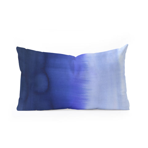 Amy Sia Flood Blue Oblong Throw Pillow
