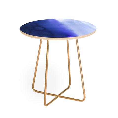 Amy Sia Flood Blue Round Side Table