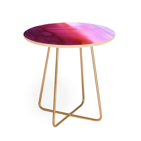 Amy Sia Flood Red Round Side Table