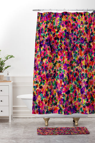Amy Sia Floral Explosion Shower Curtain And Mat