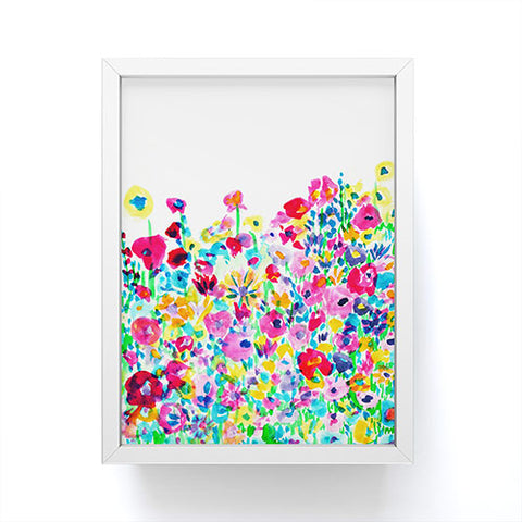 Amy Sia Flower Fields Pink Framed Mini Art Print