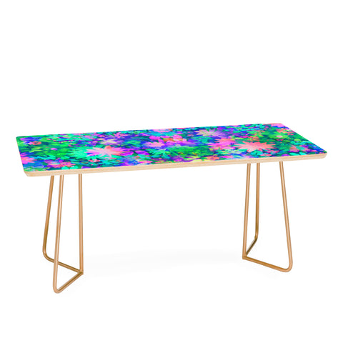Amy Sia Fluro Floral Coffee Table
