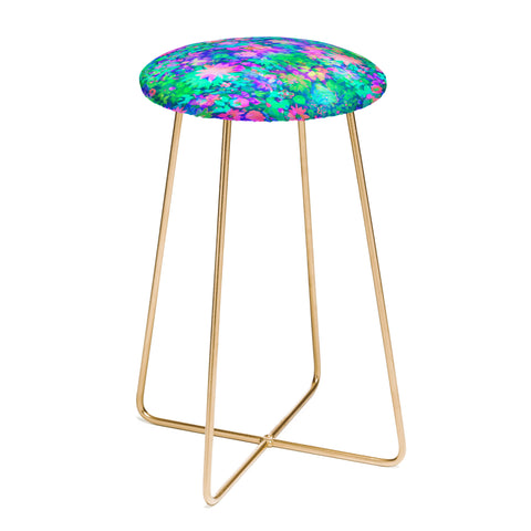 Amy Sia Fluro Floral Counter Stool