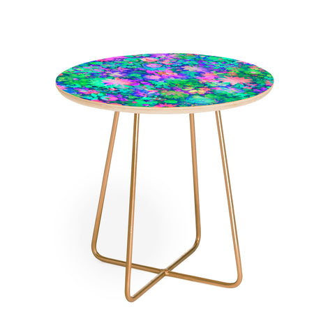Amy Sia Fluro Floral Round Side Table