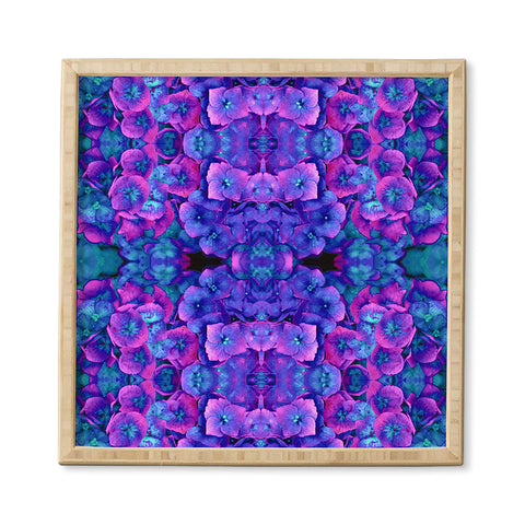Amy Sia Future Floral Blue Framed Wall Art