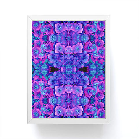 Amy Sia Future Floral Blue Framed Mini Art Print