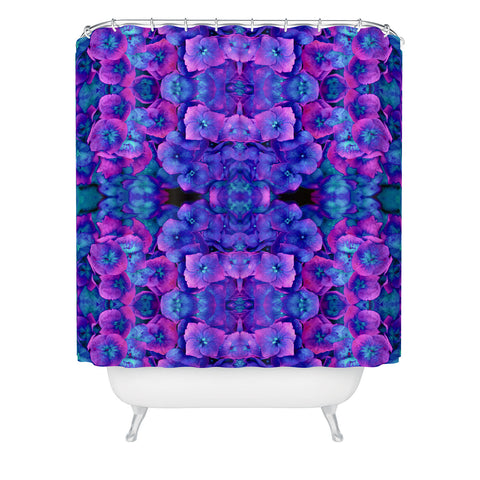 Amy Sia Future Floral Blue Shower Curtain