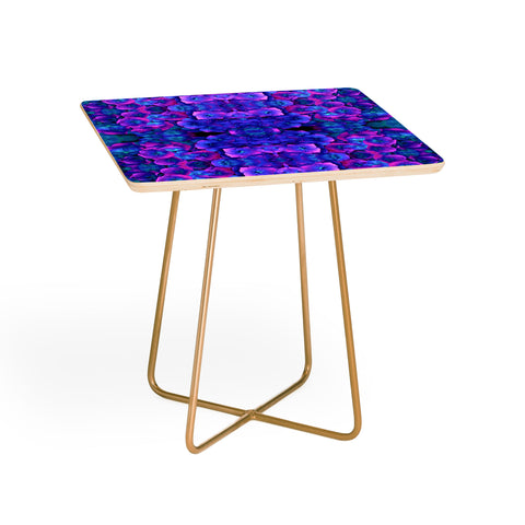 Amy Sia Future Floral Blue Side Table