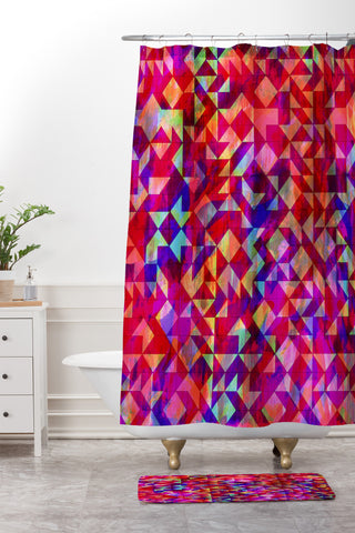 Amy Sia Geo Gem Shower Curtain And Mat