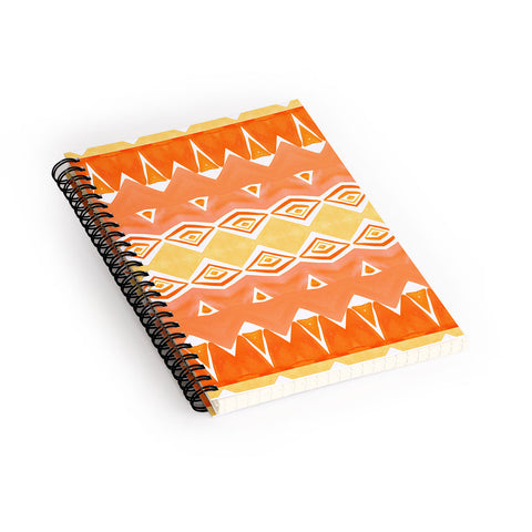 Amy Sia Geo Triangle 2 Orange Spiral Notebook