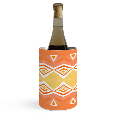 Amy Sia Geo Triangle 2 Orange Wine Chiller