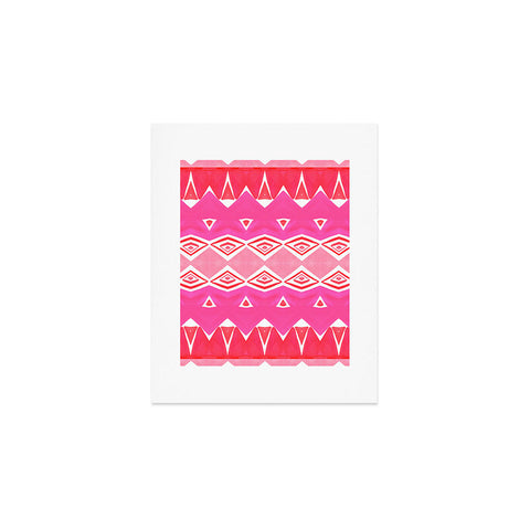Amy Sia Geo Triangle 2 Pink Art Print