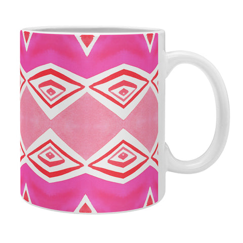 Amy Sia Geo Triangle 2 Pink Coffee Mug