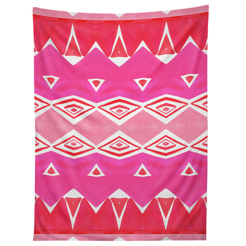 Amy Sia Geo Triangle 2 Pink Tapestry