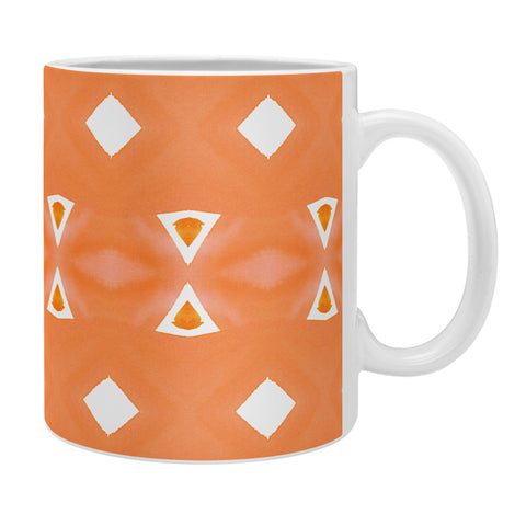 Amy Sia Geo Triangle 3 Orange Coffee Mug
