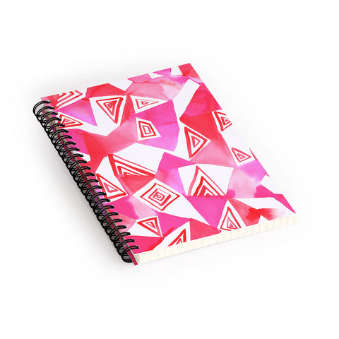 Amy Sia Geo Triangle Pink Spiral Notebook