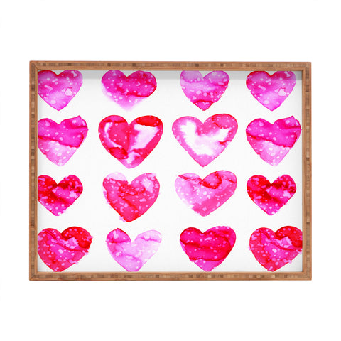 Amy Sia Heart Speckle Rectangular Tray