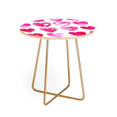 Amy Sia Heart Speckle Round Side Table