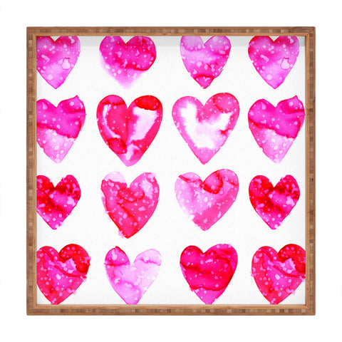 Amy Sia Heart Speckle Square Tray