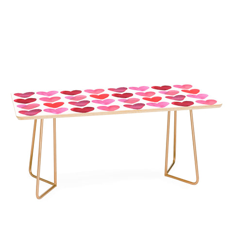 Amy Sia Heart Watercolor Coffee Table