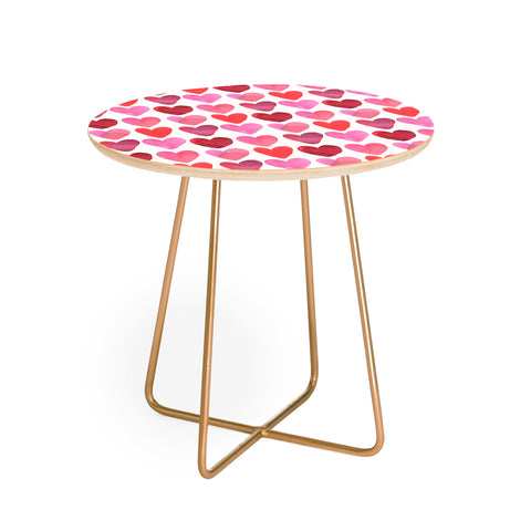 Amy Sia Heart Watercolor Round Side Table