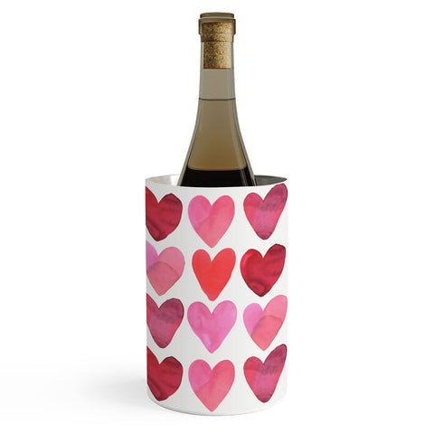 Amy Sia Heart Watercolor Wine Chiller
