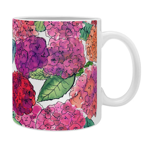 Amy Sia Hydrangea Pink Coffee Mug