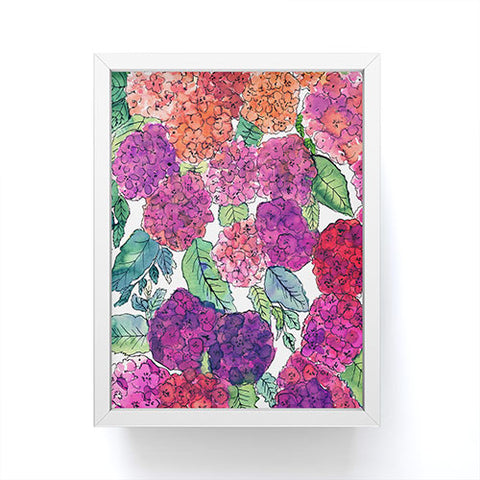 Amy Sia Hydrangea Pink Framed Mini Art Print