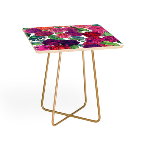Amy Sia Hydrangea Pink Side Table