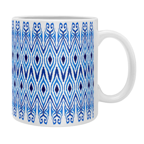 Amy Sia Ikat Blue Coffee Mug