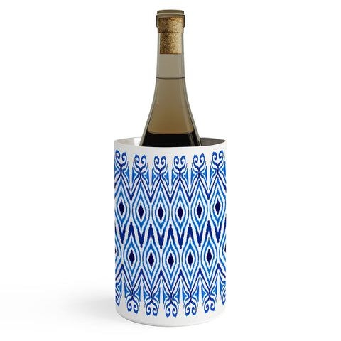 Amy Sia Ikat Blue Wine Chiller