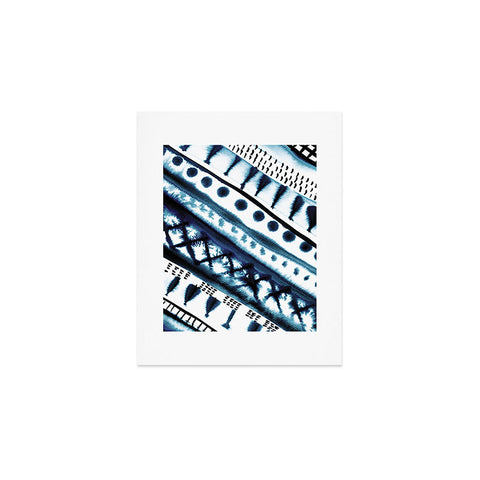 Amy Sia Indigo Stripe Art Print