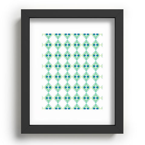 Amy Sia Inky Oceans Diamonds II Recessed Framing Rectangle