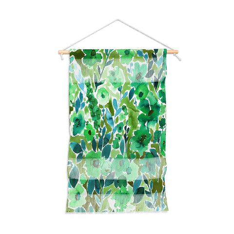 Amy Sia Isla Floral Green Wall Hanging Portrait