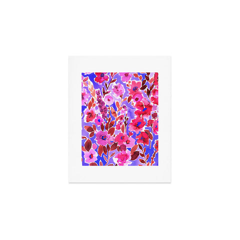 Amy Sia Isla Floral Purple Art Print