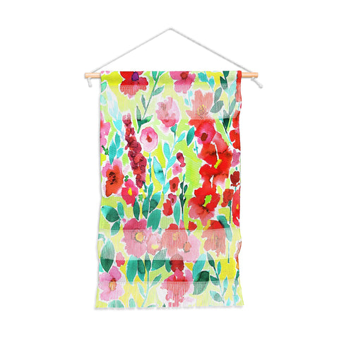 Amy Sia Isla Floral Yellow Wall Hanging Portrait