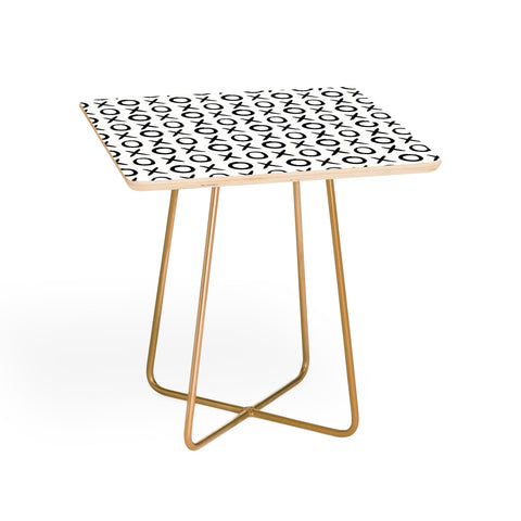 Amy Sia Love XO Black and White Side Table