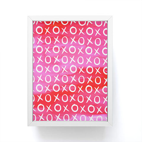 Amy Sia Love XO Pink Framed Mini Art Print