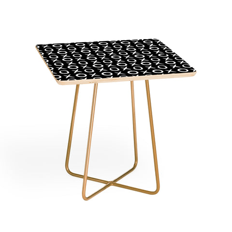 Amy Sia Love XO White and Black Side Table