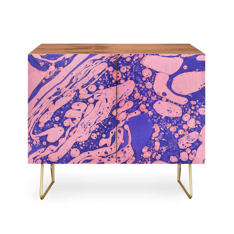Amy Sia Marble Blue Pink Credenza