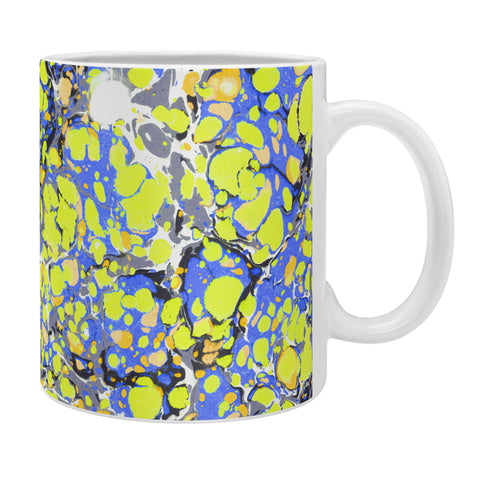 Amy Sia Marble Bubble Blue Yellow Coffee Mug