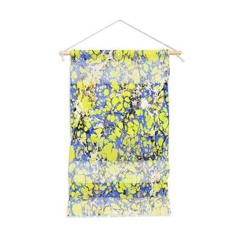 Amy Sia Marble Bubble Blue Yellow Wall Hanging Portrait