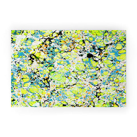 Amy Sia Marble Bubble Neon Welcome Mat