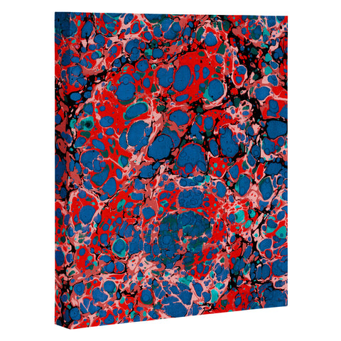 Amy Sia Marble Bubble Red Art Canvas