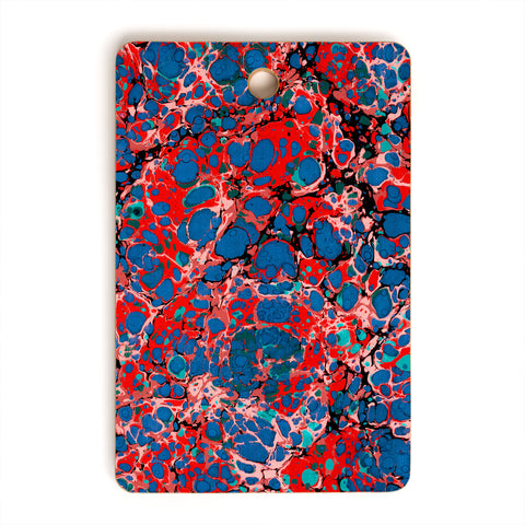 Amy Sia Marble Bubble Red Cutting Board Rectangle